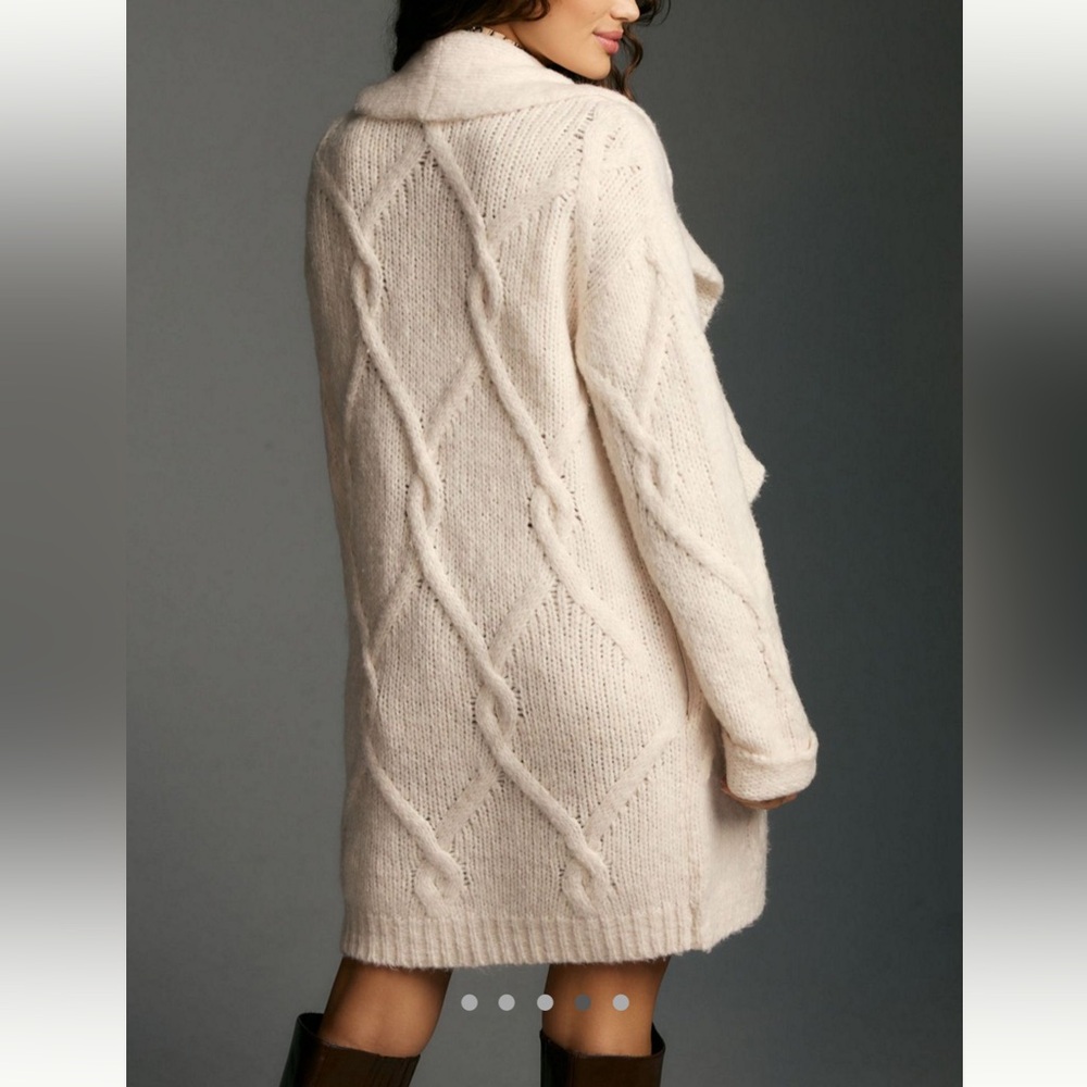 Ruffled Cardigan Sweater - Picture 3 of 4